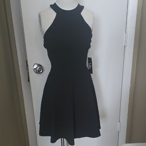 Lulu's Black Halter Mini Dress (New With Tags)